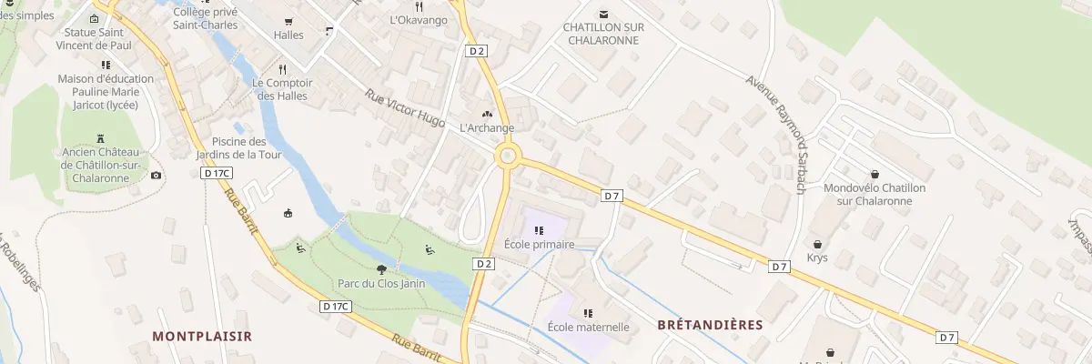 Plan du 22 Av Jean Jaurès à Châtillon-sur-Chalaronne