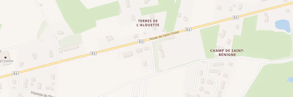 Plan du 617 Vc Les Champs de St Benigne à Saint-Bénigne