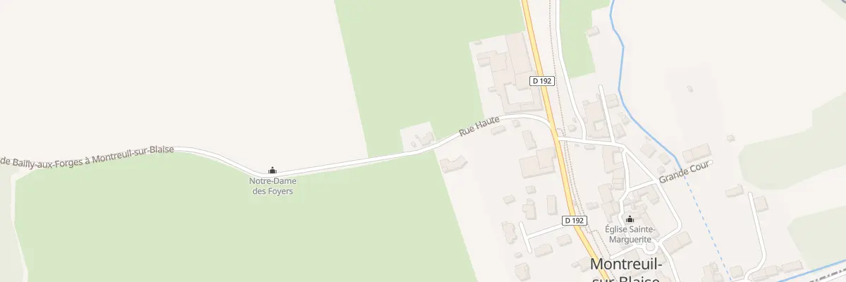 Plan du 3 Rue Haute à Montreuil-sur-Blaise