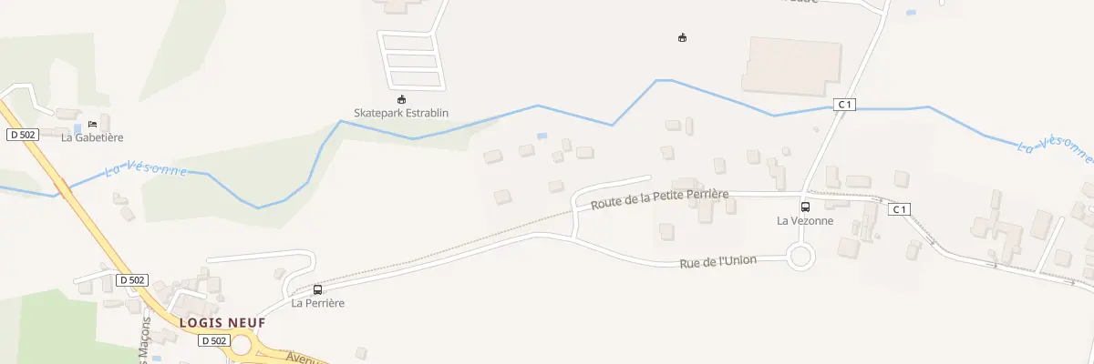 Plan du 112 Rte de la Petite Perrière à Estrablin