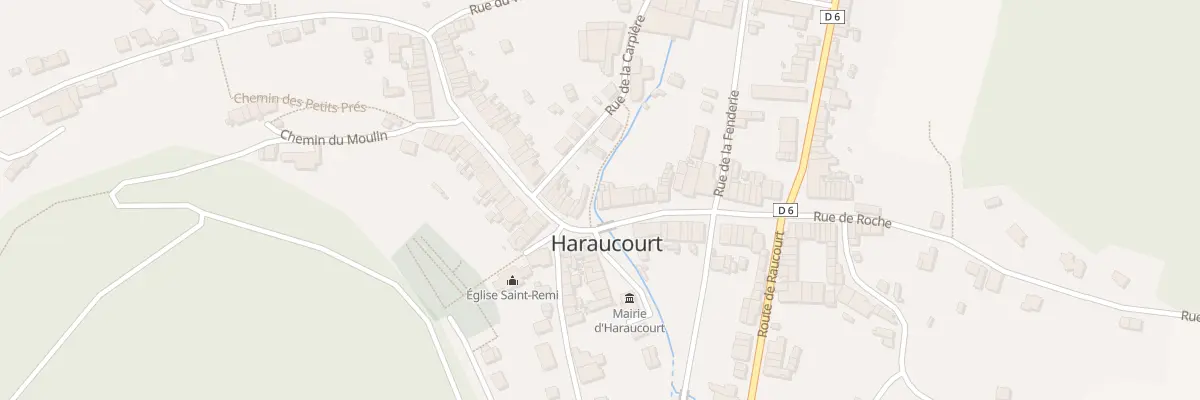 Plan du 1 Rue Haute à Haraucourt