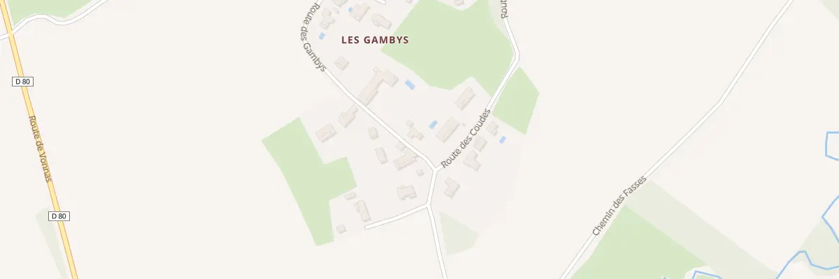 Plan du 863 Rte des Gambys à Saint-Cyr-sur-Menthon