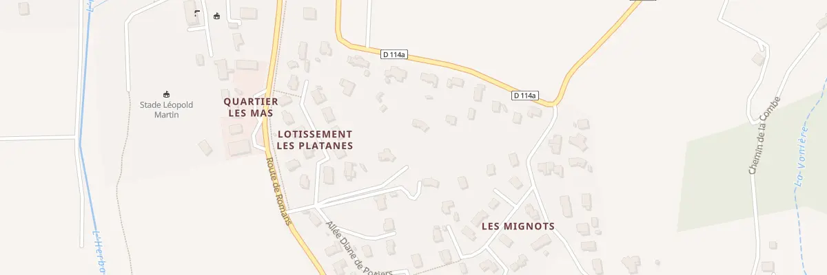 Plan du 120B Che du Cromontagna à Clérieux