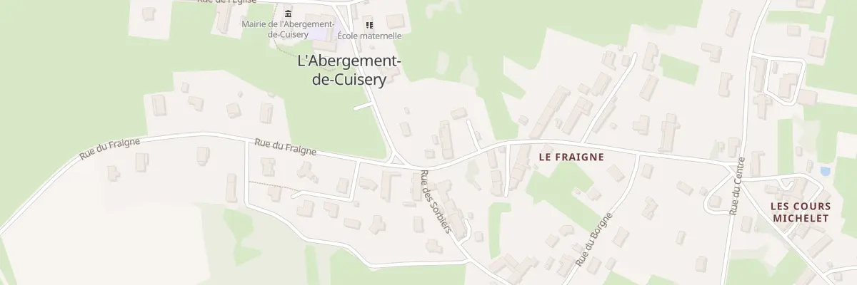 Plan du 927A Rue du Fraigne à L’Abergement-de-Cuisery