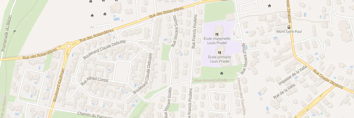 Plan du 16 Rue Vincent Scotto à Chassieu