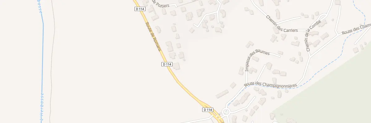 Plan du 575D Rte de Romans à Clérieux