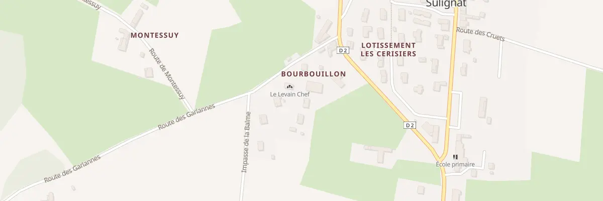 Plan du 5327 Bourbouillon à Sulignat