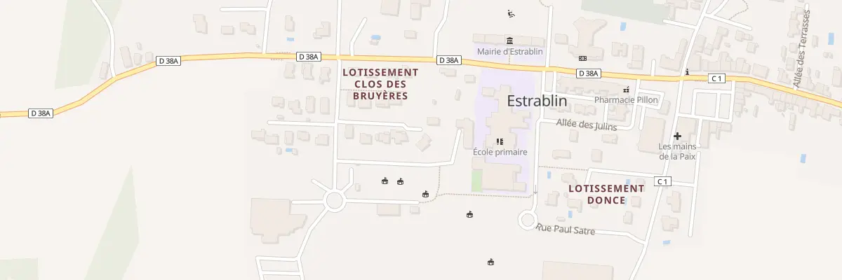Plan du 10 All des Bruyères à Estrablin
