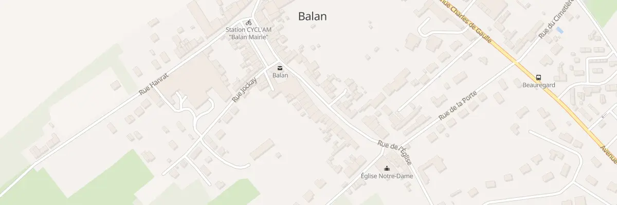 Plan du 6 Rue de l’Eglise à Balan