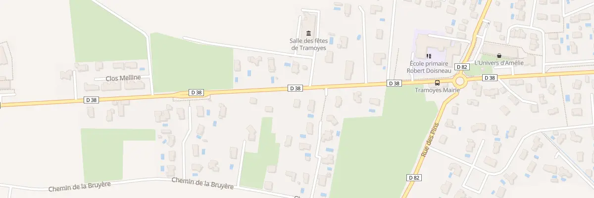 Plan du 261 Rte des Echets à Tramoyes
