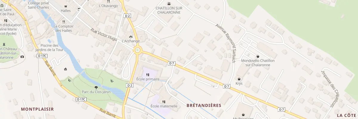 Plan du 101 Av Jean Jaurès à Châtillon-sur-Chalaronne