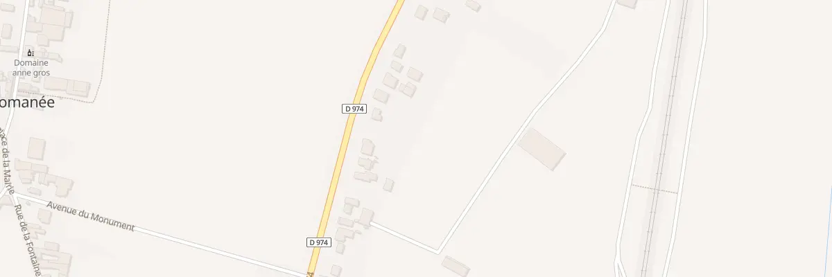 Plan du 42 Rte Nationale 74 à Vosne-Romanée