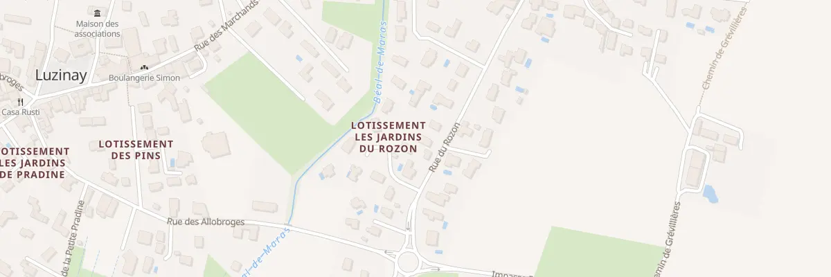 Plan du 145 Rue du Rozon à Luzinay