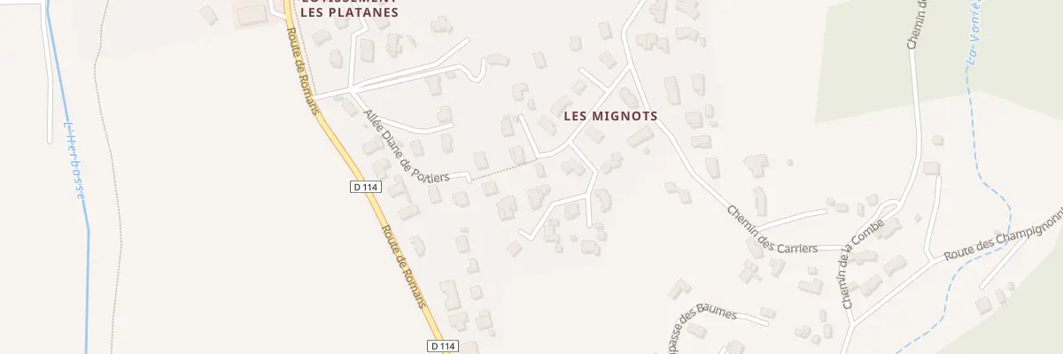 Plan du 10 Lot Les Mignots à Clérieux
