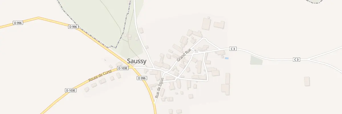 Plan du 1 Rue Grand Rue à Saussy