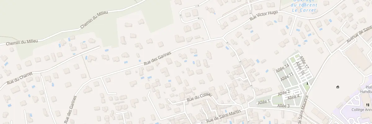 Plan du 446 Rue des Garines à Miribel