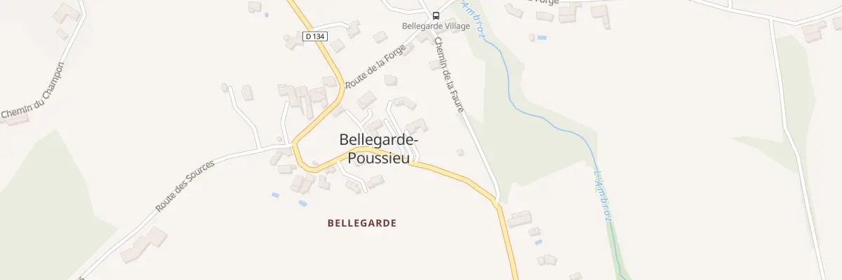 Plan du 412 Rte de Bellegarde à Bellegarde-Poussieu