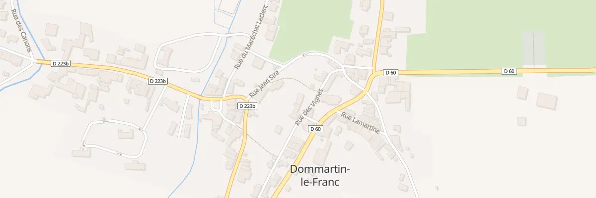 Plan du 10 Rue des Vignes à Dommartin-le-Franc