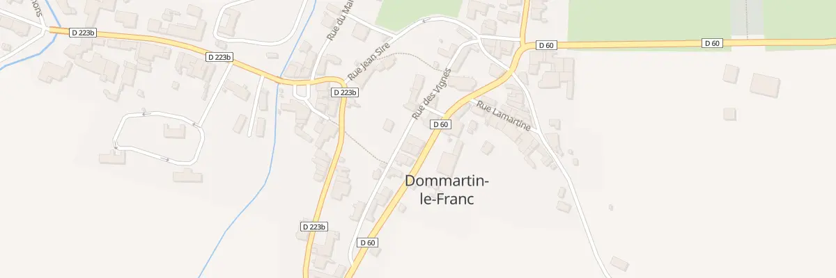 Plan du 19 Rue Mal de Lattre de Tassigny à Dommartin-le-Franc