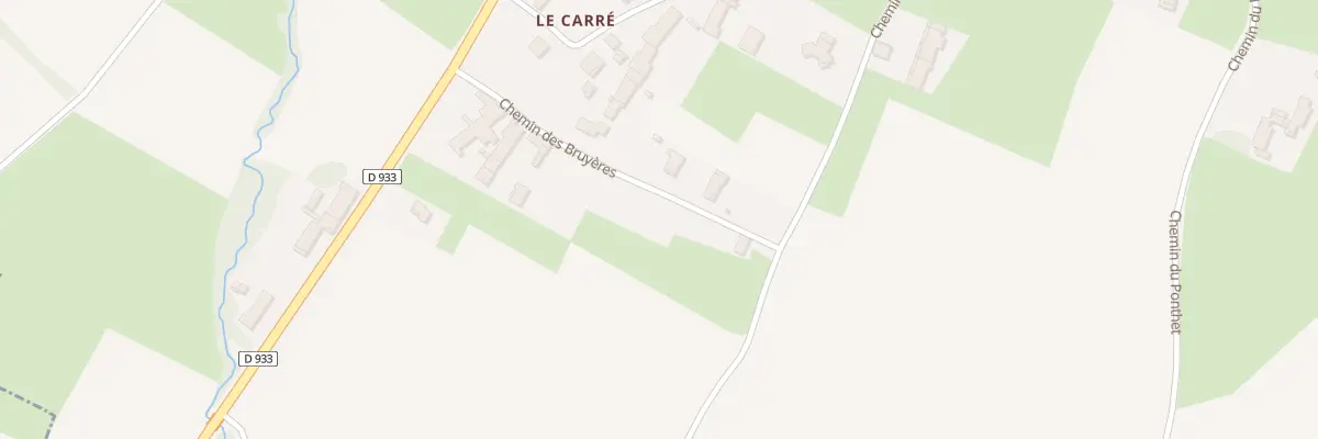 Plan du 168 Che des Bruyeres à Arbigny