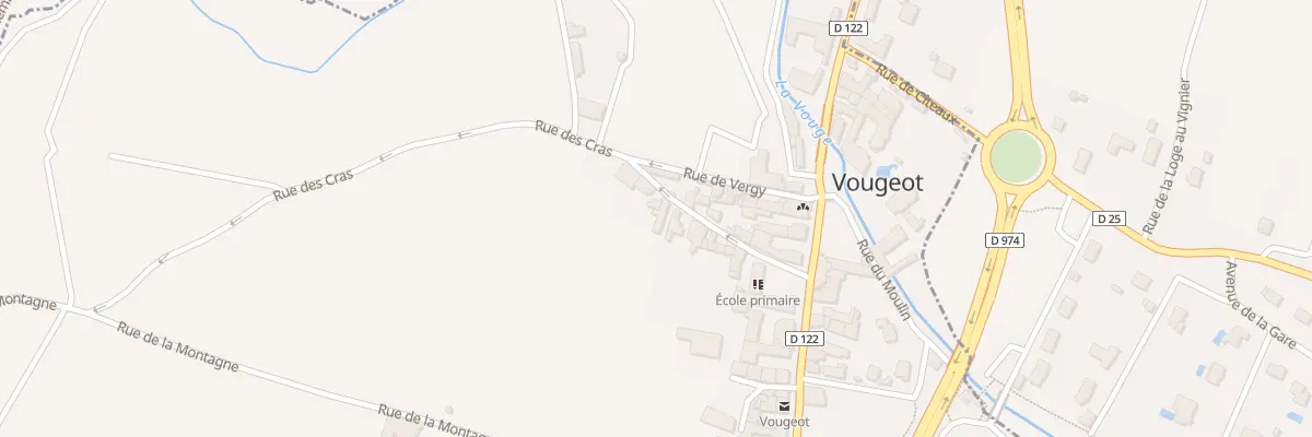 Plan du 9 Rue des Cras à Vougeot