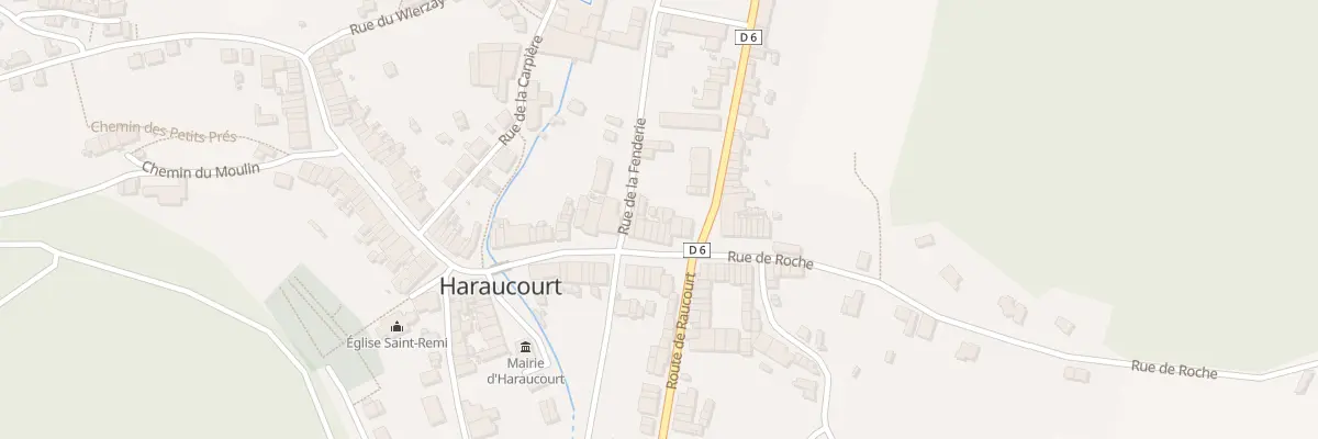 Plan du 33 Rue Haute à Haraucourt