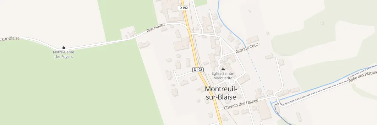 Plan du 6 Rue des Jardins à Montreuil-sur-Blaise