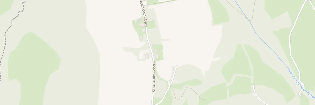 Plan du 590 Che des Roberts à Montseveroux