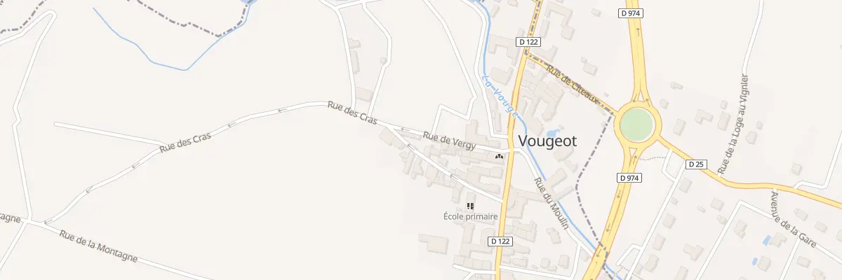Plan du 14 Rue des Cras à Vougeot