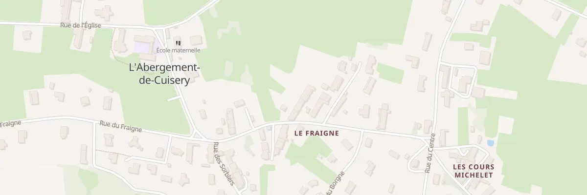 Plan du 1061B Rue du Fraigne à L’Abergement-de-Cuisery