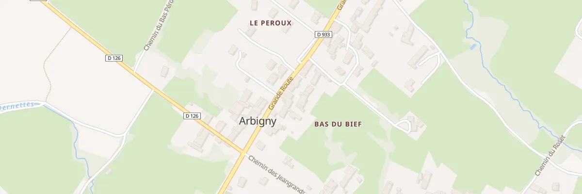 Plan du 1825 Rte Grande Route à Arbigny