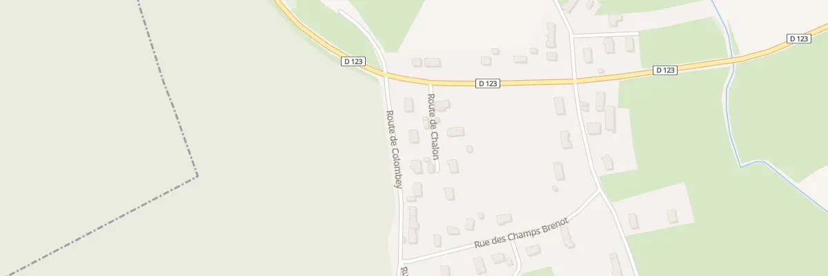 Plan du 3 Rte de Colombey à Saint-Christophe-en-Bresse