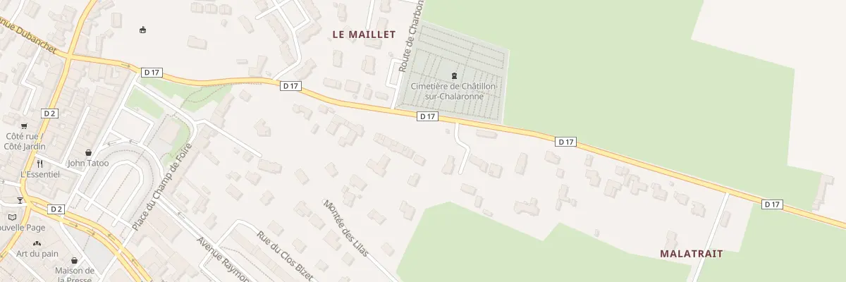 Plan du 368 Rte de Romans à Châtillon-sur-Chalaronne