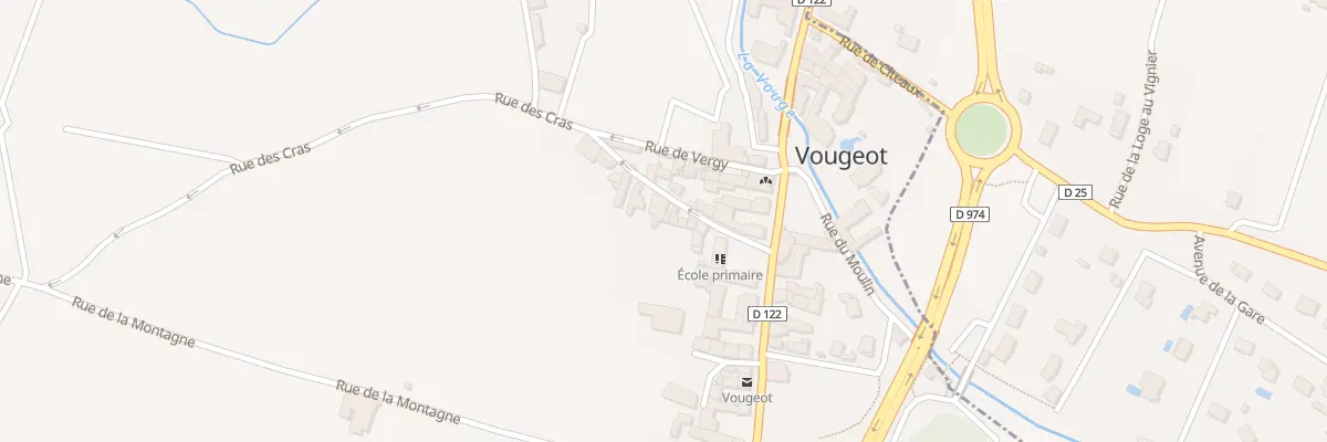 Plan du 5 Rue des Cras à Vougeot