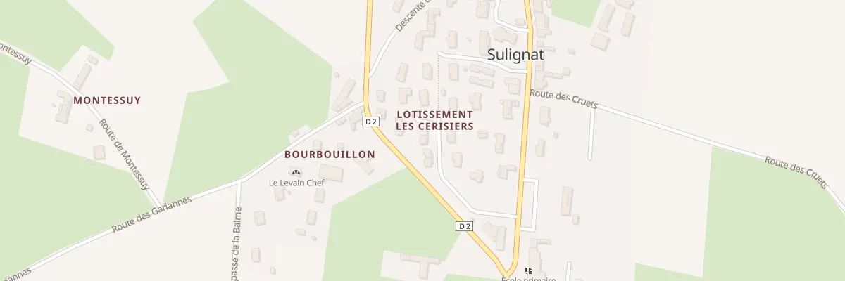 Plan du 151 Imp des Cerisiers à Sulignat