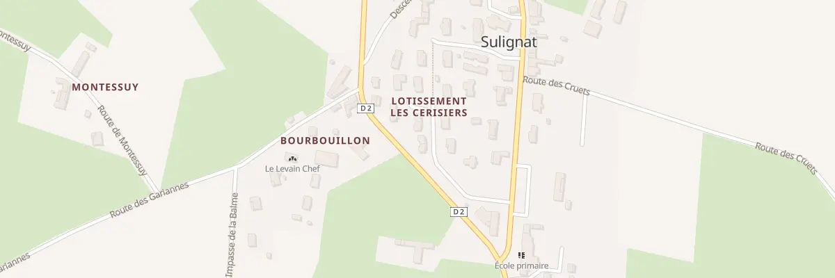 Plan du 131 Imp des Cerisiers à Sulignat