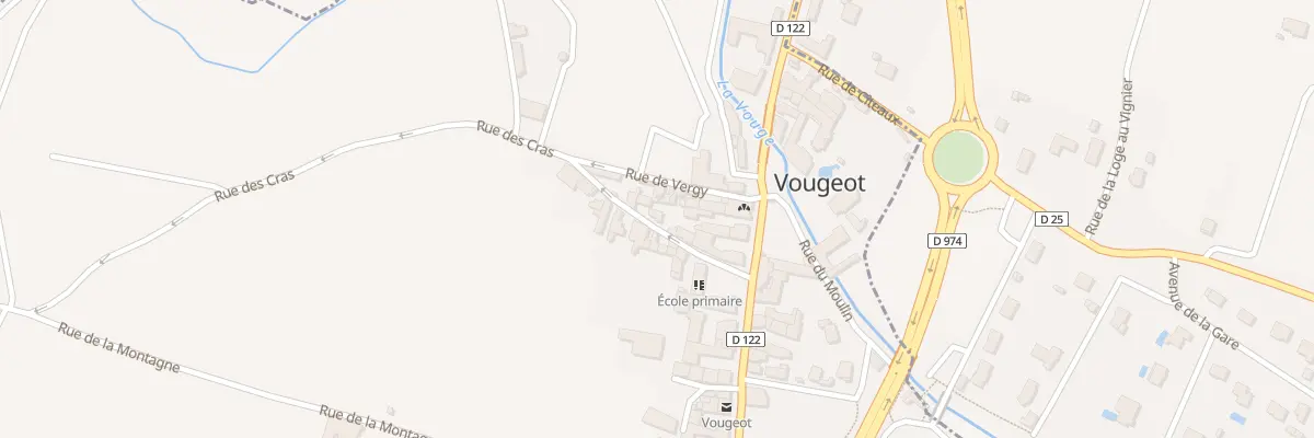 Plan du 8 Rue des Cras à Vougeot