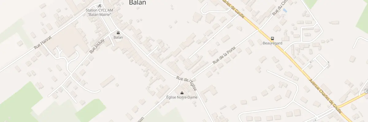 Plan du 45 Rue de l’Eglise à Balan