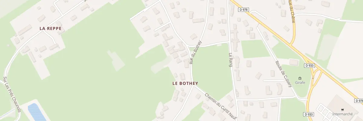 Plan du 8 Rue du Bothey à Ouroux-sur-Saône