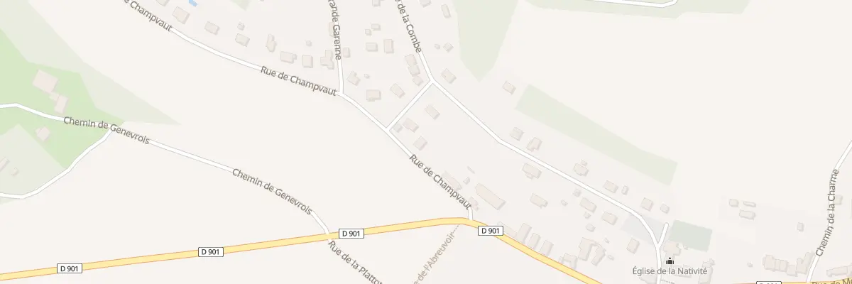 Plan du 6 Rue de Champ Vaut à Courtivron