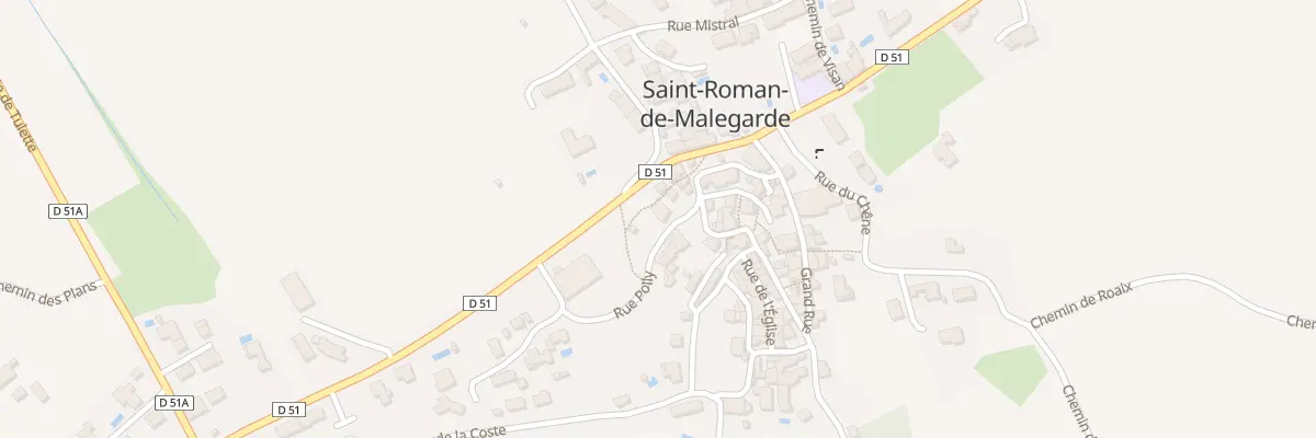 Plan du 228 Grand Rue à Saint-Roman-de-Malegarde