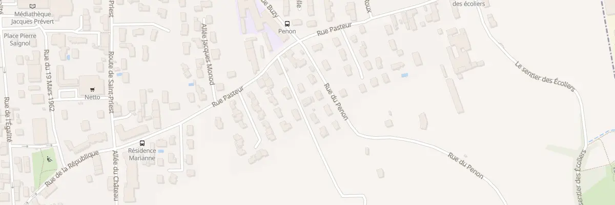Plan du 9 Rue du Penon à Mions