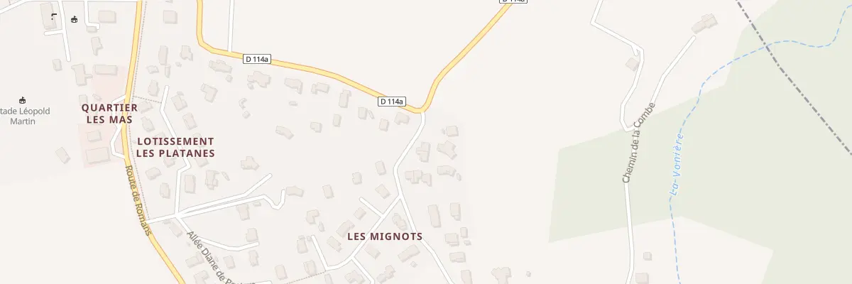 Plan des Mignots à Clérieux