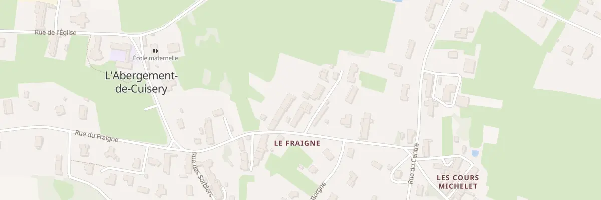 Plan du 1061C Rue du Fraigne à L’Abergement-de-Cuisery