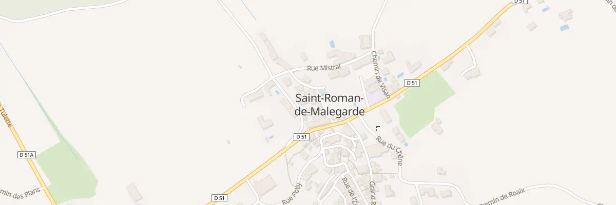 Plan du 5060 Le Village à Saint-Roman-de-Malegarde