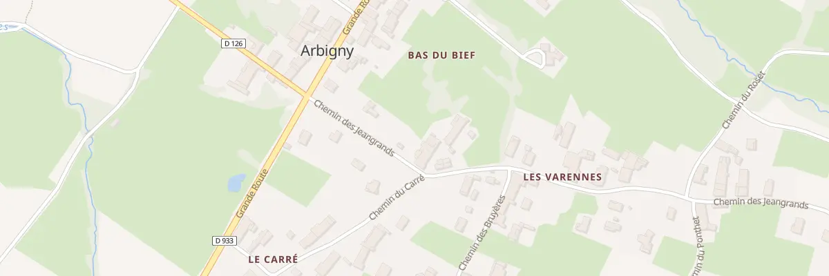 Plan du 137 Che des Jeangrands à Arbigny