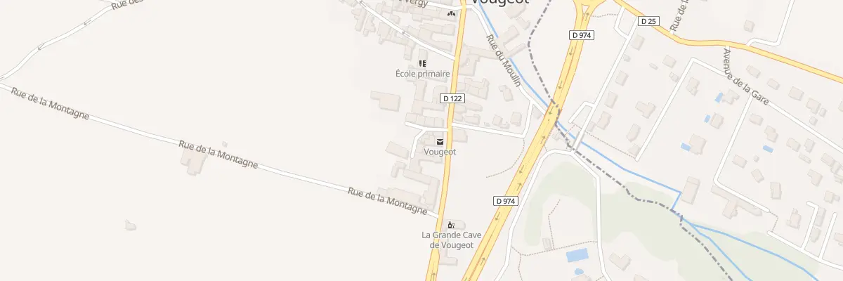 Plan du 1 Imp de la Poste à Vougeot