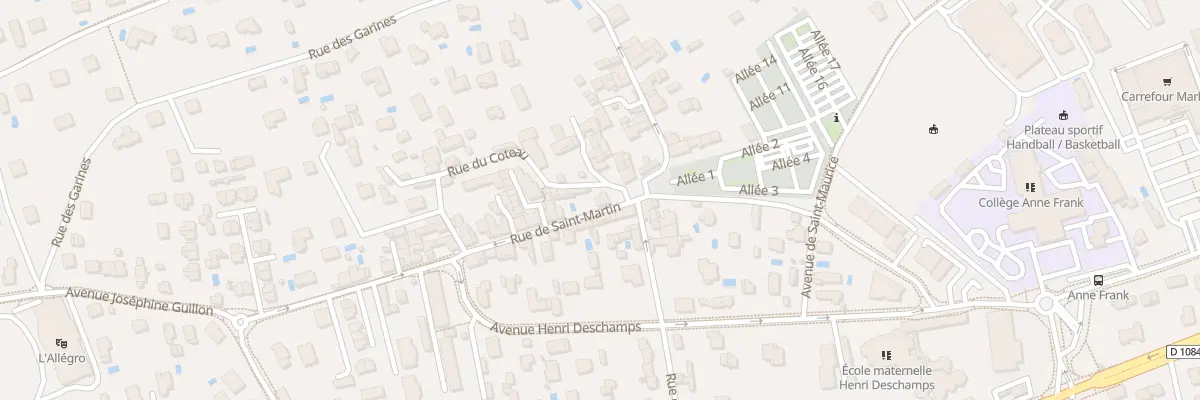 Plan du 427 Rue de Saint-Martin à Miribel