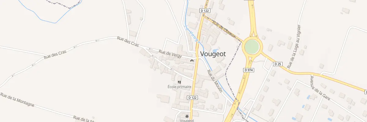 Plan du 7 Rue de Vergy à Vougeot