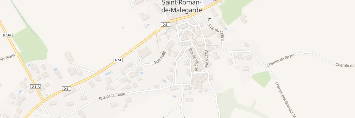 Plan du 5099 Le Village à Saint-Roman-de-Malegarde